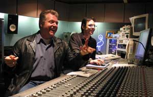John in the recording studio